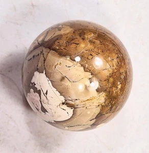 Golden Burro Creek UV Tiger Striped 41mm Sphere - Decor or UV Collectible - 6404 - Picture 1 of 10