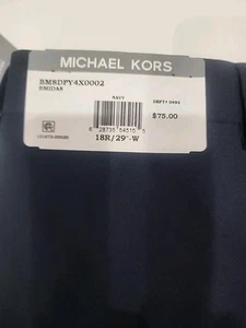 MICHAEL KORS Kid’s Flat Front Dress Pants NAVY Size 18R/29-W - Picture 1 of 6