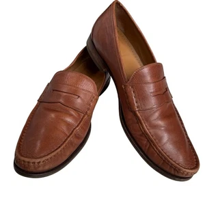 Cole Haan Loafers Men Size 12M Brown Leather Career Office Casual Slip On Shoe - Picture 1 of 12