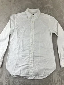 Brioni Camicia Uomo Media Bianca Bottoni Made In Italy Abito Lusso Cotone - Foto 1 di 10