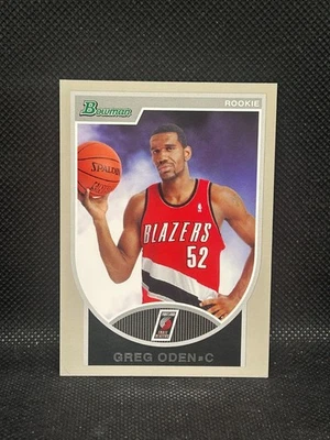 2007-08 Bowman Draft Picks & Stars #152 Greg Oden plata/199 novato radiocontrol Foto 1 de 2