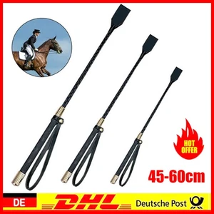 Springgerte STANDARD 45-60cm schwarz-Gerte Springen Reitgerte Peitsche Pferde - Bild 1 von 27