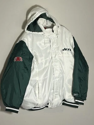 Chaqueta de Colección New York Bomber Jets Rara Años 90 Verde Para Hombre 2XL Rebook Foto 1 de 4