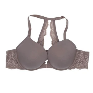 Reggiseno Torrid Curve XO tuffo push up chiusura anteriore pizzo schiena taglia 48B rosa polvere - Foto 1 di 9
