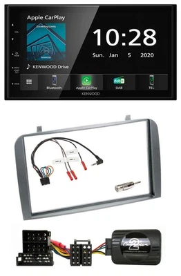 Kenwood Bluetooth Lenkrad DAB USB 2DIN Autoradio für Alfa Romeo GT 147 2000-2008 - Bild 1 von 4