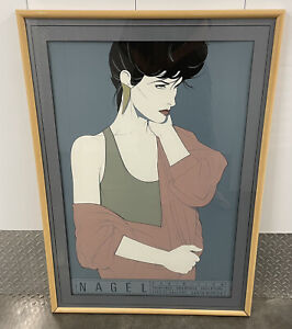 PATRICK NAGEL 1980’s Signed NC10 Serigraph 11th Street Gallery San Diego Framed
