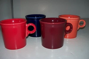 Fiesta HLC ~USA~ Coffee Mug Tea Cup Multi Colors O Ring Handle "SET OF 4" - EXC - Picture 1 of 6