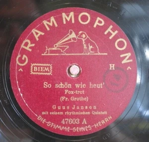 Guus Jansen Mit Seinem Rhythmischen Quintett 78RPM / Schönes Wetter (11-0524-VH) - Imagen 1 de 3