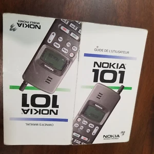 Manuel du propriétaire du téléphone portable NOKIA 101 anglais / français - 1991 - Photo 1 sur 3