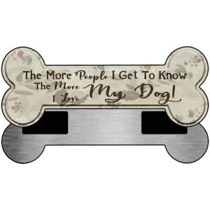 Love My Dog 3.5"x9" Bone Magnet Fridge Refrigerator Kitchen for Home Door Wall - Picture 1 of 1