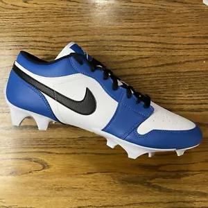 Nike Jordan 1 Low TD Football Cleats White/Black-Royal FJ6245-104 Size 14 - Picture 1 of 7