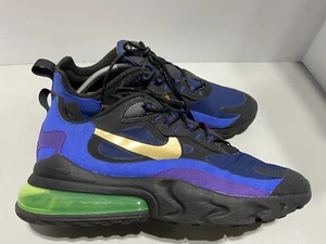 Nike Air Max 270 React Mens Royal Blue Black Basketball Shoes Sz 11.5 - Picture 1 of 10