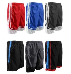Men's Athletic Mesh Basketball Training Sport Classic Fitness Drawstring Shorts - Picture 1 of 19