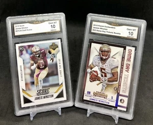 GRADED JAMEIS WINSTON ROOKIE LOT! 2015 Score Draft SSP DPJW & 2015 Contenders 📈 - Picture 1 of 12