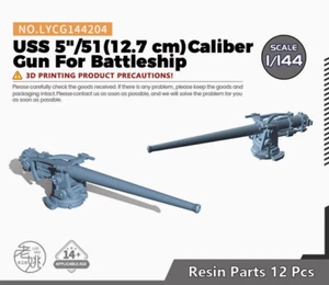 1/144 1/200 1/350 1/700 US Navy 5-inch 51 caliber gun for battleship - Picture 1 of 1
