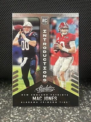 2021 Panini Absolute #INT-9 Mac Jones Introductions New England Patriots - Image 1 of 2
