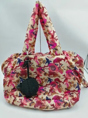 SEE BY CHLOE 9S7036-N114 Bolsa Tote de Nylon Floral Multicolorida Usada Do Japão - Imagem 1 de 4