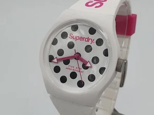 Superdry Urban Dot Rubber Strap Watch SYL168BW - Picture 1 of 9
