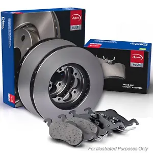 Genuine Apec Front Brake Discs & Pads Set Vented for Dacia Sandero - Picture 1 of 3