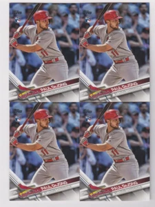 (4) Paul DeJong 2017 TOPPS UPDATE SERIES ROOKIE CARD LOT #US219 CARDINALS - Picture 1 of 1