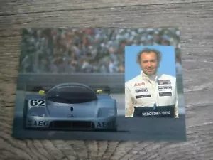 Jochen Mass Sauber Mercedes C9 Postkarte Postkarte Foto 16,5cm x 11cm 1989-1990 - Bild 1 von 1