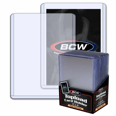 YOU PICK!! BCW Top Loaders Standard 59 79 108 138 168 197 pt Sleeves Team Bags - Image 1 of 4