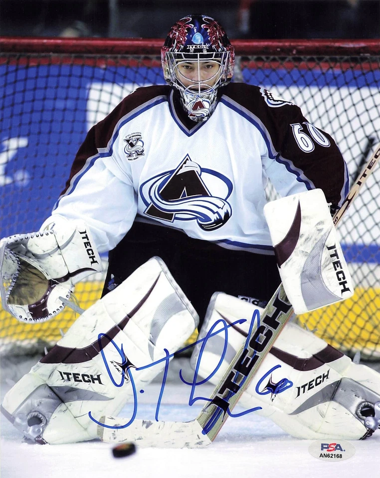 Jose Theodore Avalanche Signed 8x10 Photo Autograph PSA/DNA AN62168 - Image 1 of 1