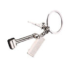 Creative New Hair Dryer Scissors Comb Keychain Key Ring Barber Set Key Chain ZM