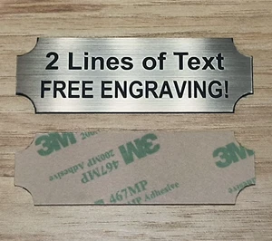 Custom Engraved 1x3 Brushed Bronze Plate Serial Number ID Tag Plaque - Picture 1 of 1