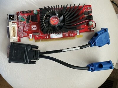 VISIONTEK 4350 512MB DMS PCI-E Video Graphic 4350DMS512 VTK-400491T Card & Cable - Image 1 of 4