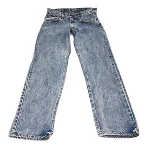 Jeans uomo Levi's 506 lavaggio acido dritto vintage Y2K made in USA 32x32 - Foto 1 di 10
