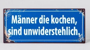 604118 Wandbild 30 x 13cm mit Spruch aus Metall gefertigt Wand Schild Wandschild - Imagen 1 de 1