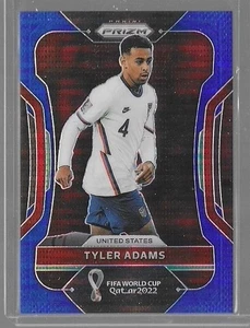 2022 Prizm World Cup Tyler Adams Blue Pulsar Prizm /49 #208 USA - Picture 1 of 2