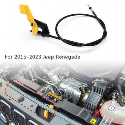Cable de liberación de bloqueo de capó apto para Jeep Renegade 2015-2023 reemplazar 68247126AA Foto 1 de 4
