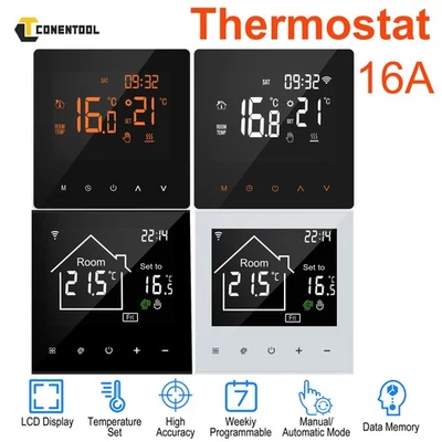 Thermostat Digital Tuya Raumthermostat Display Für Fußbodenheizung Wandheizung - Bild 1 von 4