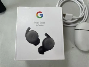 Google Pixel Buds A-Series Wireless In-Ear Headset Charcoal For Parts Or Repair - Photo 1 sur 5