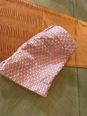 Pantalones Cortos Ann Taylor LOFT Mezcla de Lino Melocotón Geométrico Tropical Hoja Patrón Talla 10 Foto 1 de 4