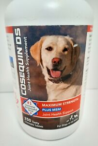 Cosequin Maximum Strength Plus MSM for Dogs All Sizes (250 Count) NEW 02/2023