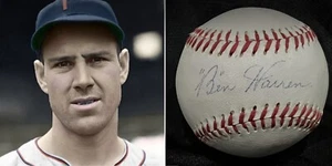 RARE Bennie “Ben” Warren (died 1994) PSA/DNA Signed Baseball New York Giants - Picture 1 of 4