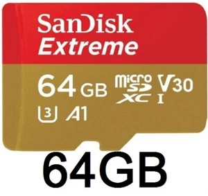 SanDisk 64GB GoPro MicroSDXC Memory Card For Hero 3+ 4 5 6 Session 4K Video SD - Zdjęcie 1 z 6
