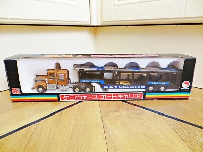 SINSEI MINI POWER 642 'KENWORTH CAR/AUTO TRANSPORTER' 1:64. MIB/BOXED. JAPAN - Image 1 of 4