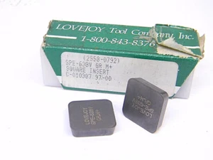 NEW SURPLUS 10PCS. LOVEJOY SPE 638V GRADE: M+ CARBIDE INSERTS - Picture 1 of 1