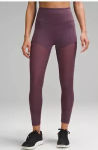 Lululemon Size 8 Wunder Train Mesh HR Tight 25” Color Grape Thistle $118 NEW - Picture 1 of 11