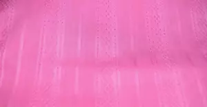 BUBBLE GUM PINK MULTI STRIPES COTTON BLEND SHEER FABRIC 3 YARDS - Picture 1 of 1