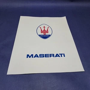 Folleto automático de concesionario Maserati 1987 vintage - Imagen 1 de 4