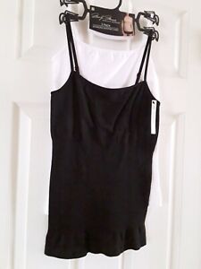 2 PACK MARILYN MONROE SEAMLESS SPAGHETTI STRAPS CAMI ALL SMOOTHING M NWT