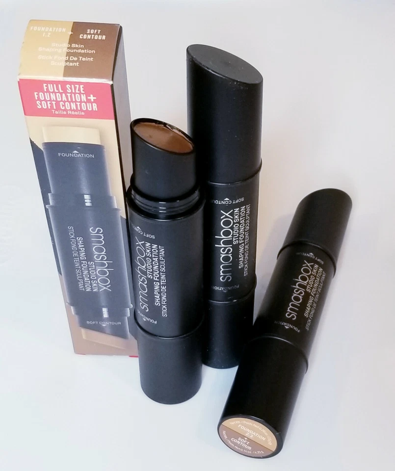 Full sz Smashbox Make-up Foundation Stick Medium Coverage Duo Contouring Coverup - Image 1 of 1