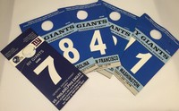 New York Giants NFL Football Big Blue 2008 & 2009 Pre-Paid Parking Permits