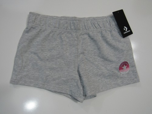 Pantaloncini Converse All Star Ragazze Giovanili Grigio Large 12 15 anni Nuovi con etichette