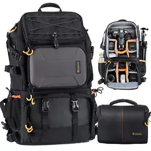 TARION Pro 2 Bags in 1 Camera Backpack Large with 15.6" Laptop Compartment Wa... - Picture 1 of 9